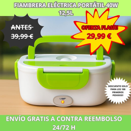 FIAMBRERA ELÉCTRICA PORTÁTIL 40 W 1,5 L | OFERTA FLASH! ( Descuento del 25%) *